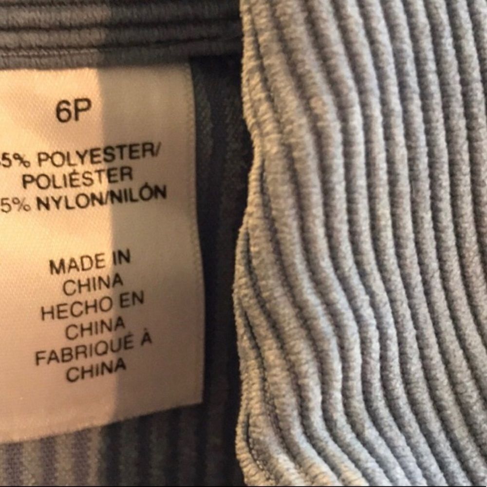 Alfred Dunner 6P Pale Blue Textured Jacket - Picture 5 of 7